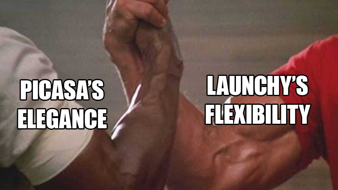 combine picasa and launchy